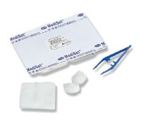 Набор для обработки ран MediSet (Медисет) от Хартманн (пластиковый пинцет, 8 салфеток и 2 тампона) стерильный, 478910