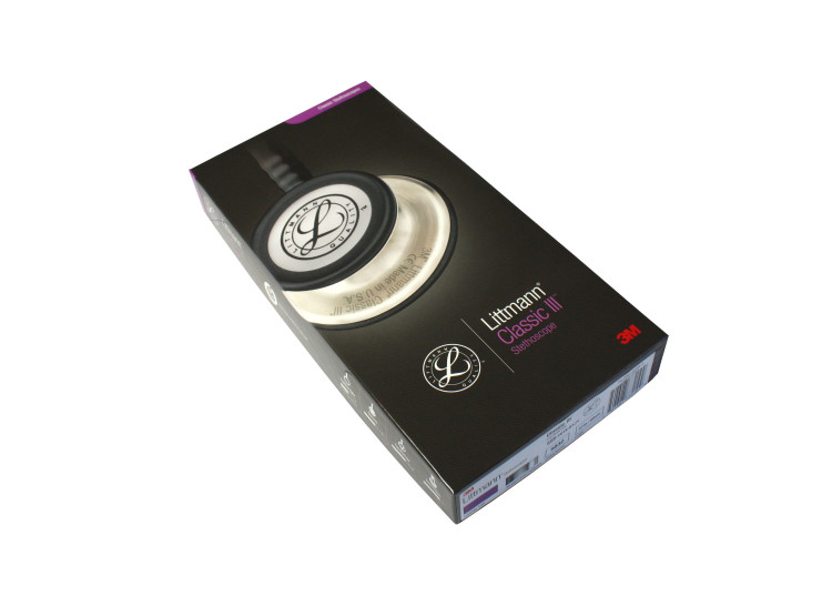 Стетоскоп Littmann Classic III с двусторонней головкой высокой чувствительности и трубкой цвета лаванды 69см, 5832