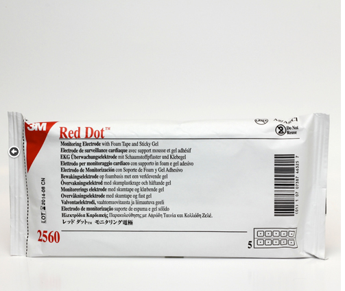 Электроды 3M Red Dott 2560 с вязким гелем на пенистой основе для многоцелевого мониторинга, 50 лент
