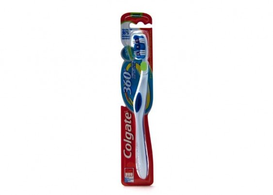 Щетка зубная Колгейт 360 (Colgate 360) Суперчистота, средняя, 1шт, FCN21315