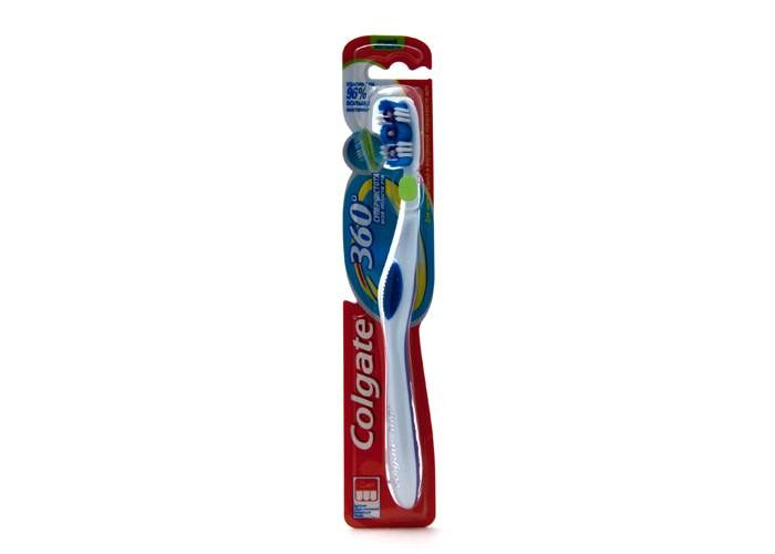 Щетка зубная Колгейт 360 (Colgate 360) Суперчистота, средняя, 1шт, FCN21315
