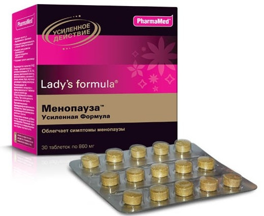 Lady's formula Менопауза усиленная формула уменьшает раздражительность, тонизирует, сохраняет сексуальное желание, 30шт