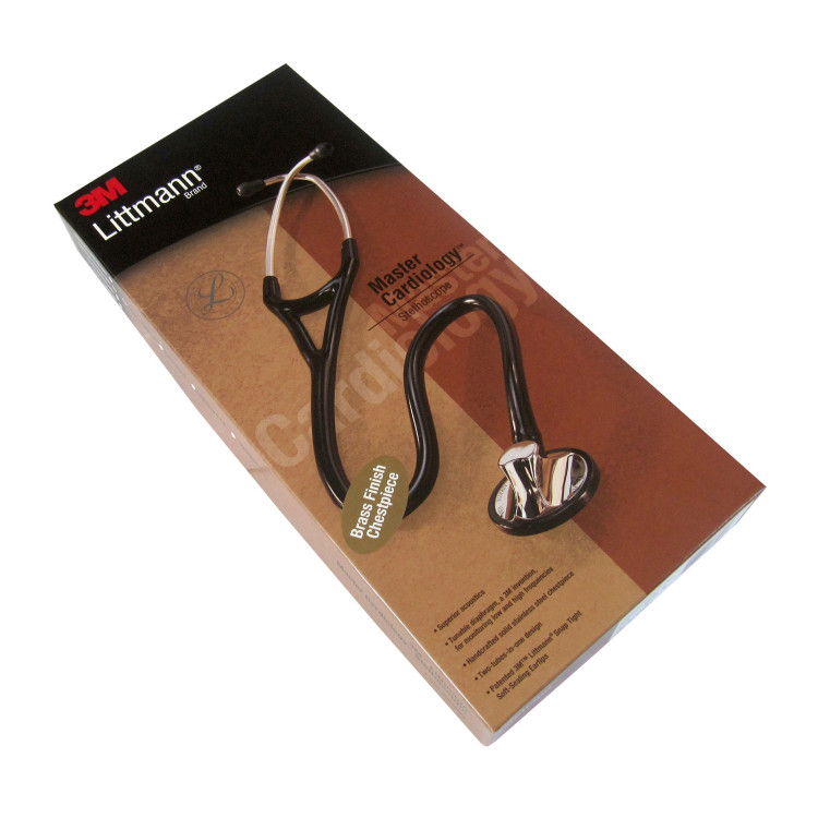Стетоскоп Littmann Master Cardiology односторонний с черной трубкой, 69см, 2175