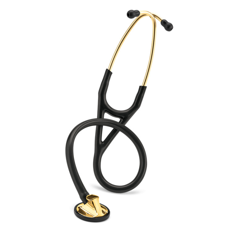 Стетоскоп Littmann Master Cardiology, двухканальная трубка цвет черный, односторонняя головка цвет золотой, 69см, 2175