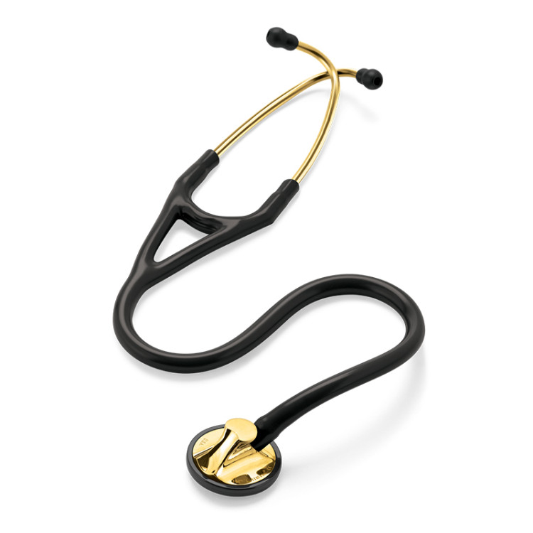Стетоскоп Littmann Master Cardiology, двухканальная трубка цвет черный, односторонняя головка цвет золотой, 69см, 2175