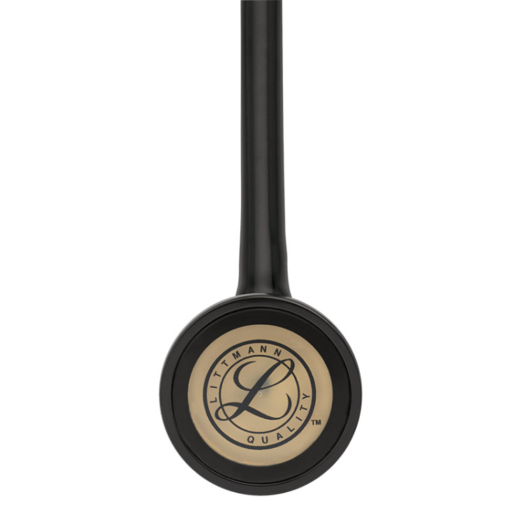 Стетоскоп Littmann Master Cardiology, двухканальная трубка цвет черный, односторонняя головка цвет золотой, 69см, 2175
