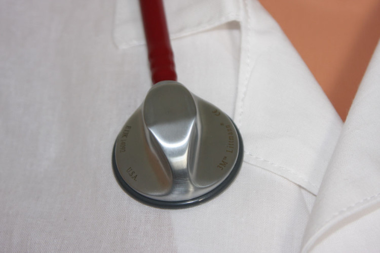 Стетоскоп Littmann Master Classic II односторонний с бордовой трубкой, 69см, 2146