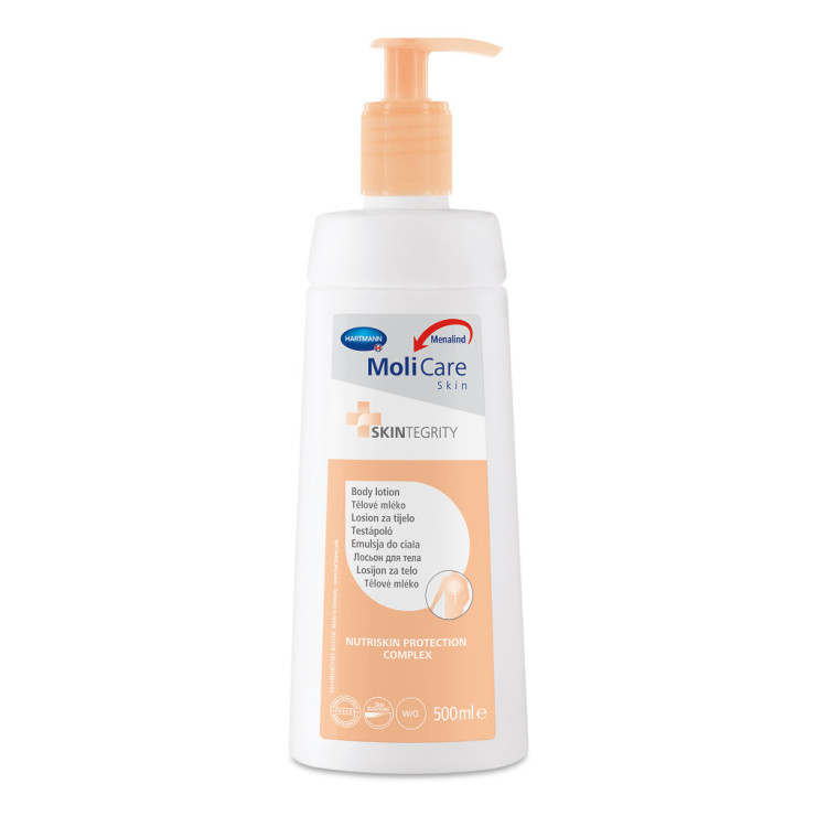 Лосьон для тела MoliCare Skin (МолиКар Скин) professional Hartmann с креатином для увлажнения и питания кожи, 500мл, 995032