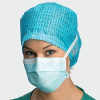 Маска хирургическая BARRIER маска экстра-комфорт стандартная степень фильтрации (3-слойная), нестерильно, на завязках, голубая, 60 шт, 4230