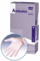 Перчатки смотровые виниловые Ambulex Vinyl, опудренные, гладкие, универсальная форма, р. S, 100 шт., MA-144-S000-009