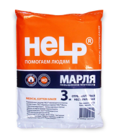 Отрез марлевый HELP (Хелп) медицинский нестирильный шириной 90см