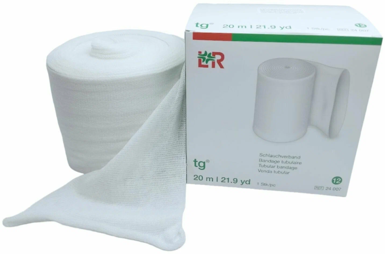 Бинт трубчатый TG (Ти-Джи) чулок под гипс, размер 6 (рука, нога взрослого средних размеров), рулон