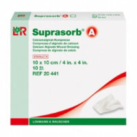 Повязка Suprasorb A (Супрасорб А) кальциево-альгинатная для заживления и очищения ран, 10х10см, 20441