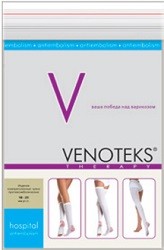Чулки госпитальные Venoteks (Венотекс) противоэмболические на резинке с вставкой на бедре 1-го класса компрессии, 1А212