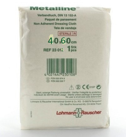 Материал перевязочный Metalline (Металлинэ) алюминиевое покрытие, стерильный, 40х60 см, 23012