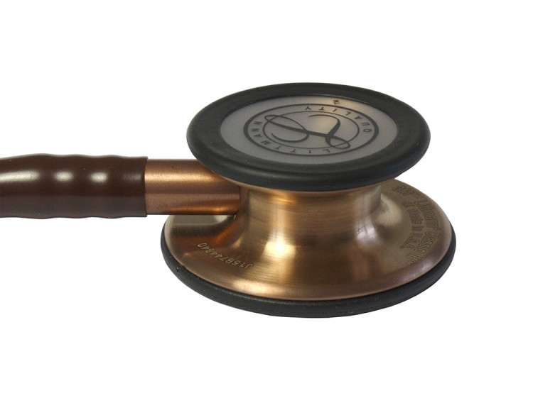 Стетоскоп Littmann Classic III с двухсторонней головкой цвета меди, трубка шоколад, 69см, 5809