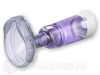 Спейсер респироникс OptiChamber Diamond respironics со средней детской маской (1-5лет) и встроенным свистком