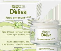 Крем Долива / Doliva, для лица интенсив, повышает упругость кожи и уменьшает глубину морщин, банка 50 мл