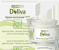 Крем Долива / Doliva, для лица интенсив, повышает упругость кожи и уменьшает глубину морщин, банка 50 мл