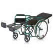 Кресло-коляска Armed FS954GC для инвалидов с откидной спинкой и подголовником, ширина сиденья 46см, до 110кг, зеленая