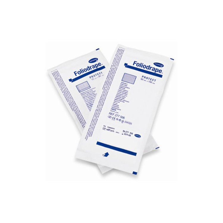Покрытие Foliodrape Protect Abdecktücher стерильное 2-х слойное с липким краем, 75х90см, 40шт, 277508