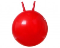Мяч гимнастический Vega VEGA-307 с рожками диаметром 45см и нагрузкой до 300кг, насос в комплекте, красный