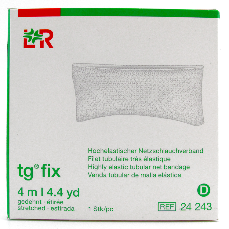 Бинт Tg-fix (Ти джи-фикс) трубчатый подкладочный специальный к повязкам гипсовым, размер D , 4м, 24243