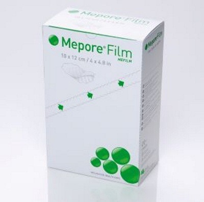 Повязка Mepore Film прозрачная самоклеющаяся стерильная, не раздражает кожу, 15х20см, 10шт, 273000