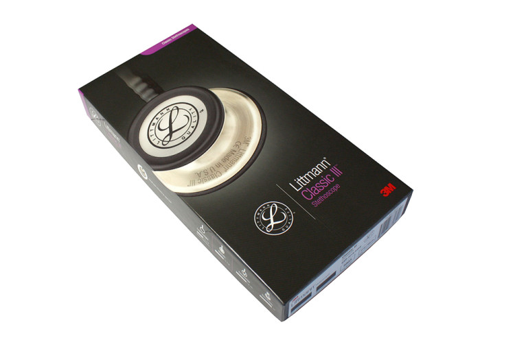 Стетоскоп Littmann Classic III с черной акустической головкой, трубкой 69см и ушными наконечниками, 5803