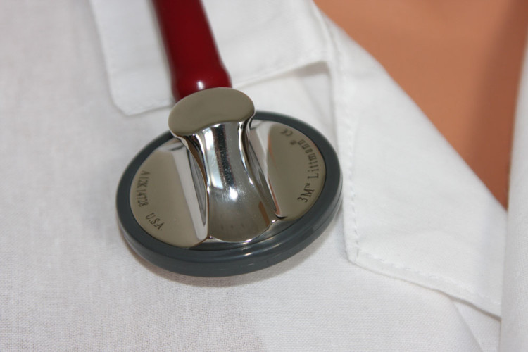 Стетоскоп Littmann Master Cardiology односторонний, бордовая трубка 68см, диафрагма 5см, 2163