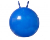 Мяч гимнастический Vega VEGA-307 с рожками диаметром 55см и нагрузкой до 300кг, насос в комплекте, синий