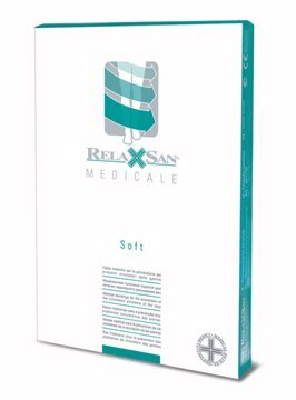 Чулки Relaxsan Medicale Soft из микрофибры 2-го класса компрессии матовые с открытым носком, M2170A