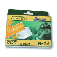 ЛЕЙКОПЛАСТЫРИ "МЕЧТА ТУРИСТА" НАБОР 24ШТ В УП.