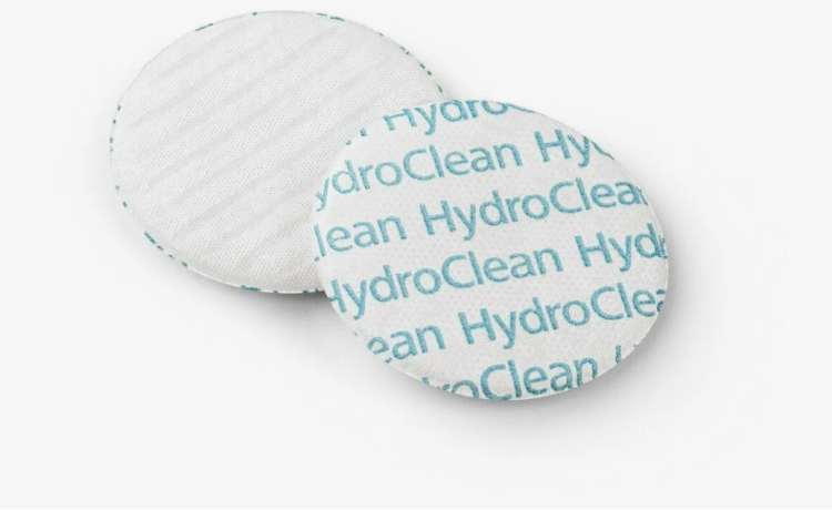 Повязка HydroClean Advance (Гидроклин Адванс) с раствором Рингера и антисептиком, круглая 4см, 6096062