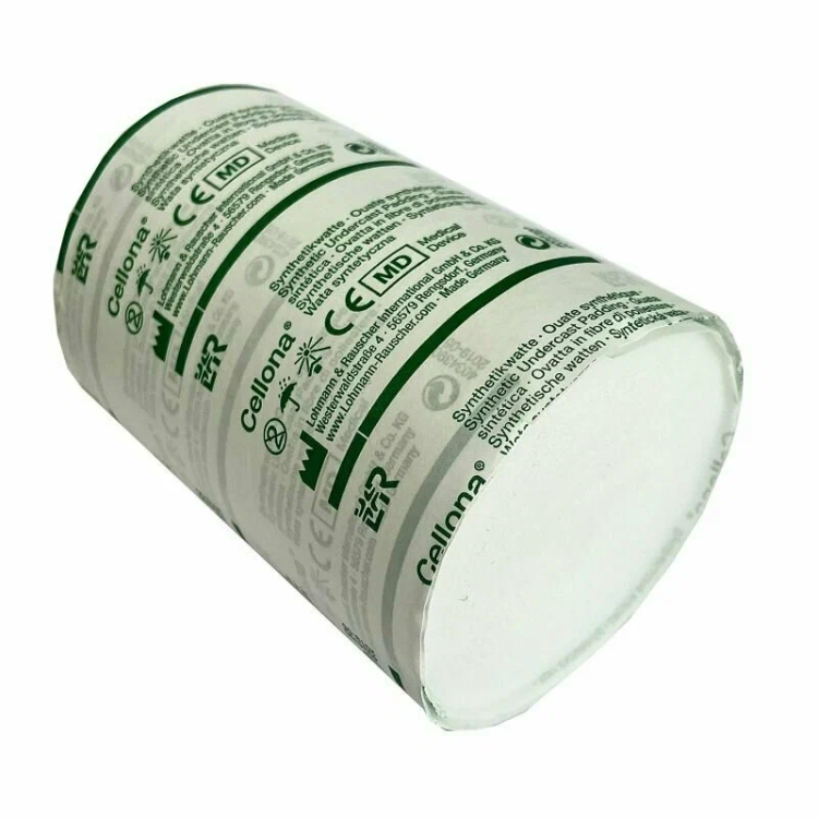 Вата синтетическая Целлона под гипс в рулоне в бумажной упаковке, 20см х3м, 10696