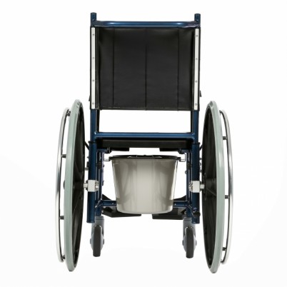 Стул Ortonica TU 89 с санитарным оснащением в виде кресла на колесах с мягким сидением из ПВХ с гигиеническим отверстием