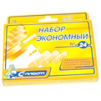 ЛЕЙКОПЛАСТЫРИ "ЭКОНОМНЫЙ" НАБОР 24ШТ В УП.