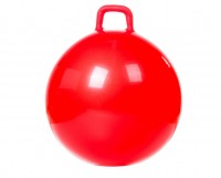 Мяч гимнастический Vega-308 красный с ручкой, диаметром 60см и насосом в комплекте
