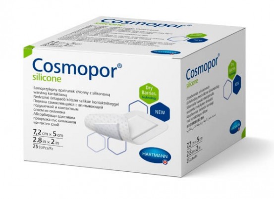 Cosmopor® silicone/ Кocмoпop силикон, 7,2х5см, 25 шт.