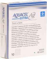 Повязка Aquacel extra ag с серебром на инфицированные раны или с риском инфицирования 5см х5см, 420675