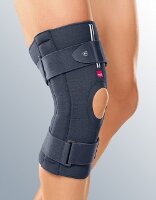 Ортез коленный Stabimed Pro полужесткий шарнирный с застёжками на липучках, унисекс серый, G080-04/03