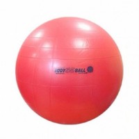 Гимнастический мяч Orto для детей улучшает тонус и увеличивает силу мышц с системой антиразрыв, красный, Bodyboll55