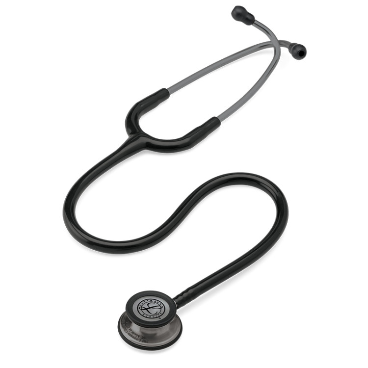 Стетоскоп Littmann Classic III, одноканальная трубка цвет черный, двусторонняя головка цвет дымчатый, 69см, 5811