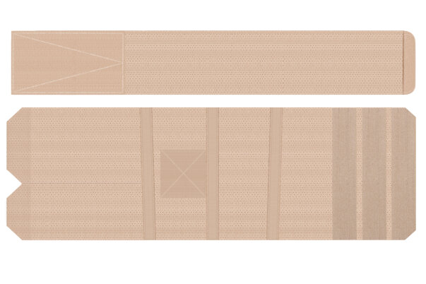 Бандаж грыжевой Экотен ГП-25 при послеоперационных, пупочных и грыже белой линии живота, высота 25см, бежевый