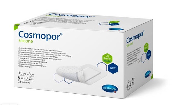 Cosmopor® silicone/ Кocмoпop силикон, 15х8см, 25 шт.