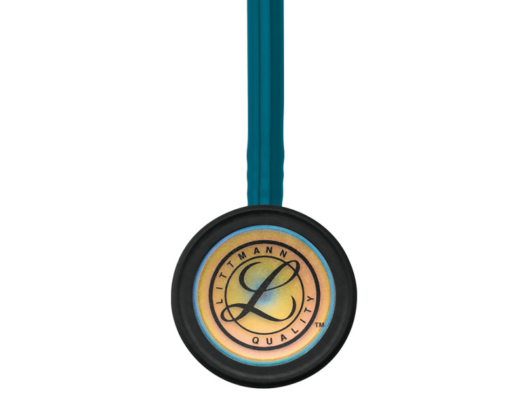 Стетоскоп Littmann Classic III двусторонняя головка с радужным напылением и трубкой цвета морской волны 69см, 5807