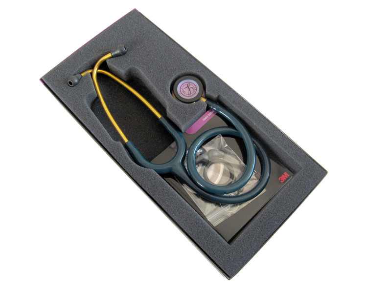 Стетоскоп Littmann Classic III двусторонняя головка с радужным напылением и трубкой цвета морской волны 69см, 5807