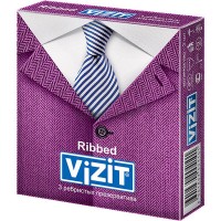 Презервативы VIZIT Ribbed Ребристые 3 шт