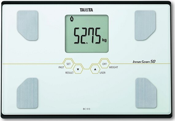 Весы Tanita BC-313 компактные тонкие анализаторы состава тела с сенсорными кнопками, до 150кг