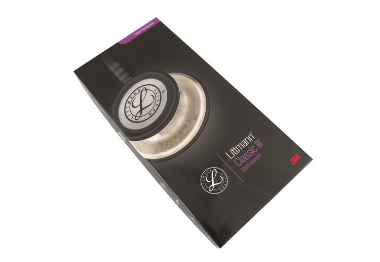 Стетоскоп Littmann Classic III с малиновой трубкой 69см и акустической головкой цвета радуги, 5806